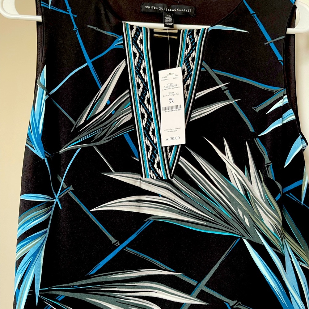 Tropical print White House black market dress